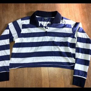 womens cropped rugby top